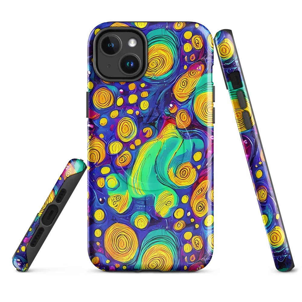 Electric Spiral Garden on MagSafe Tough Case for iPhone® — Front