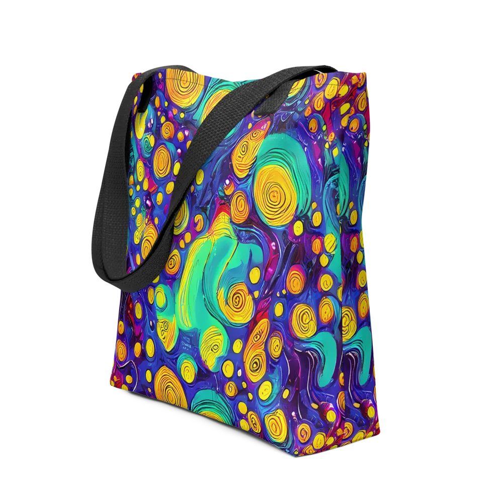Electric Spiral Garden on Tote Bag — Front
