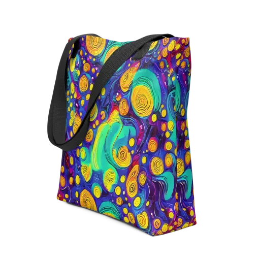 Electric Spiral Garden on a Tote Bag