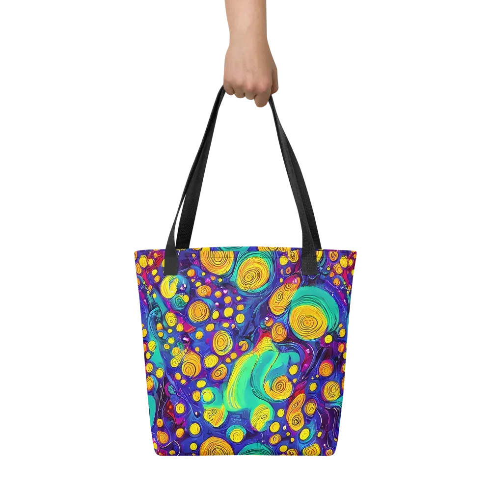 Electric Spiral Garden on Tote Bag — Front