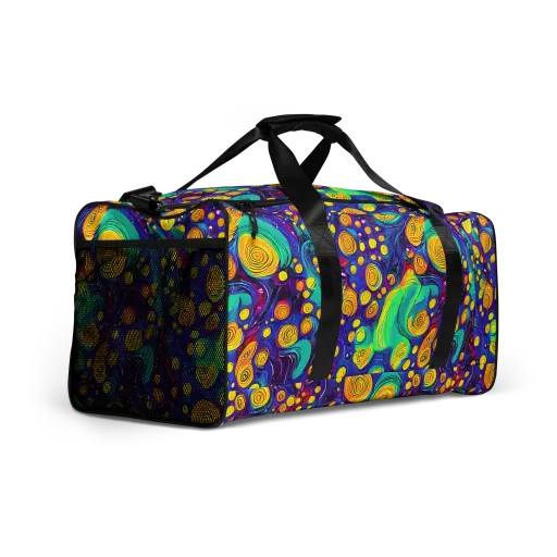 Electric Spiral Garden on a Duffle Bag