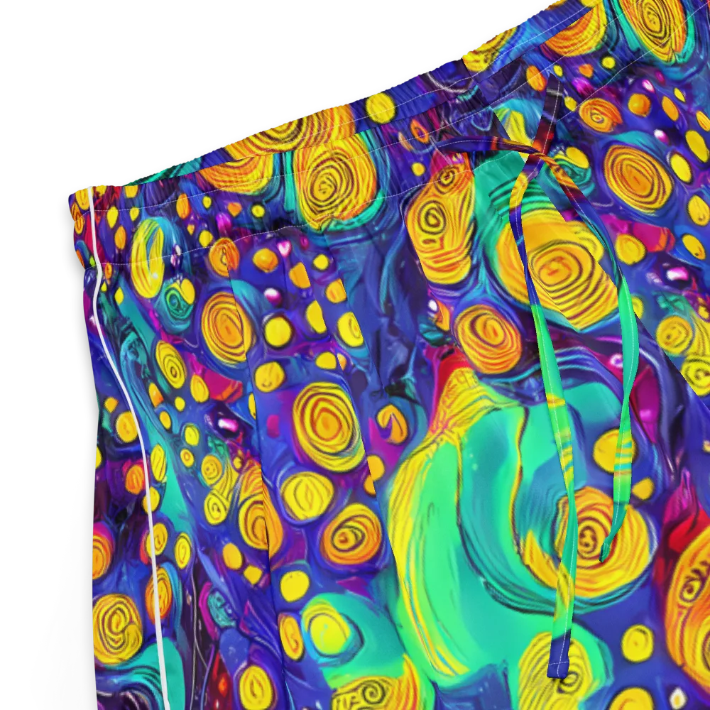 Electric Spiral Garden on Women's Pajama Shorts — Product details