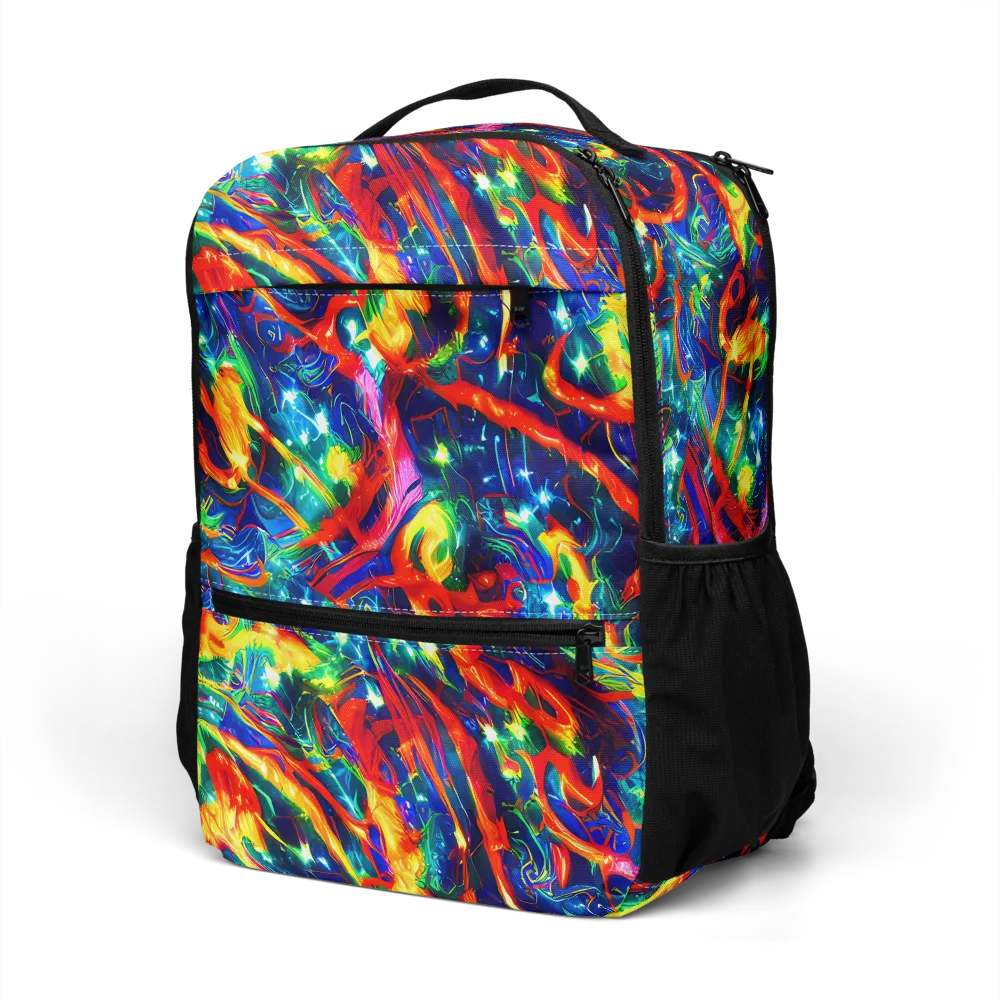 Firedance on Utility Backpack — Left Front