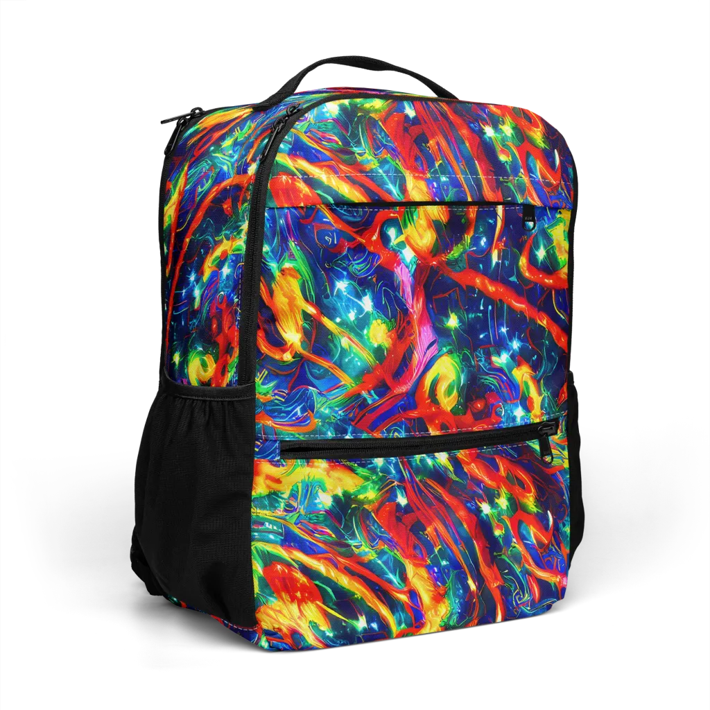 Firedance on Utility Backpack — Right Front