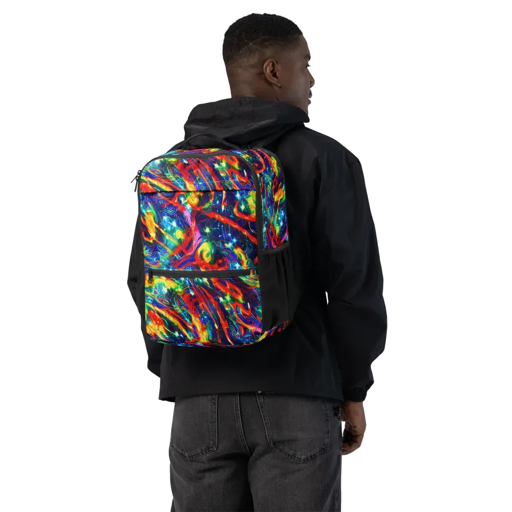 Firedance on Utility Backpack — Back