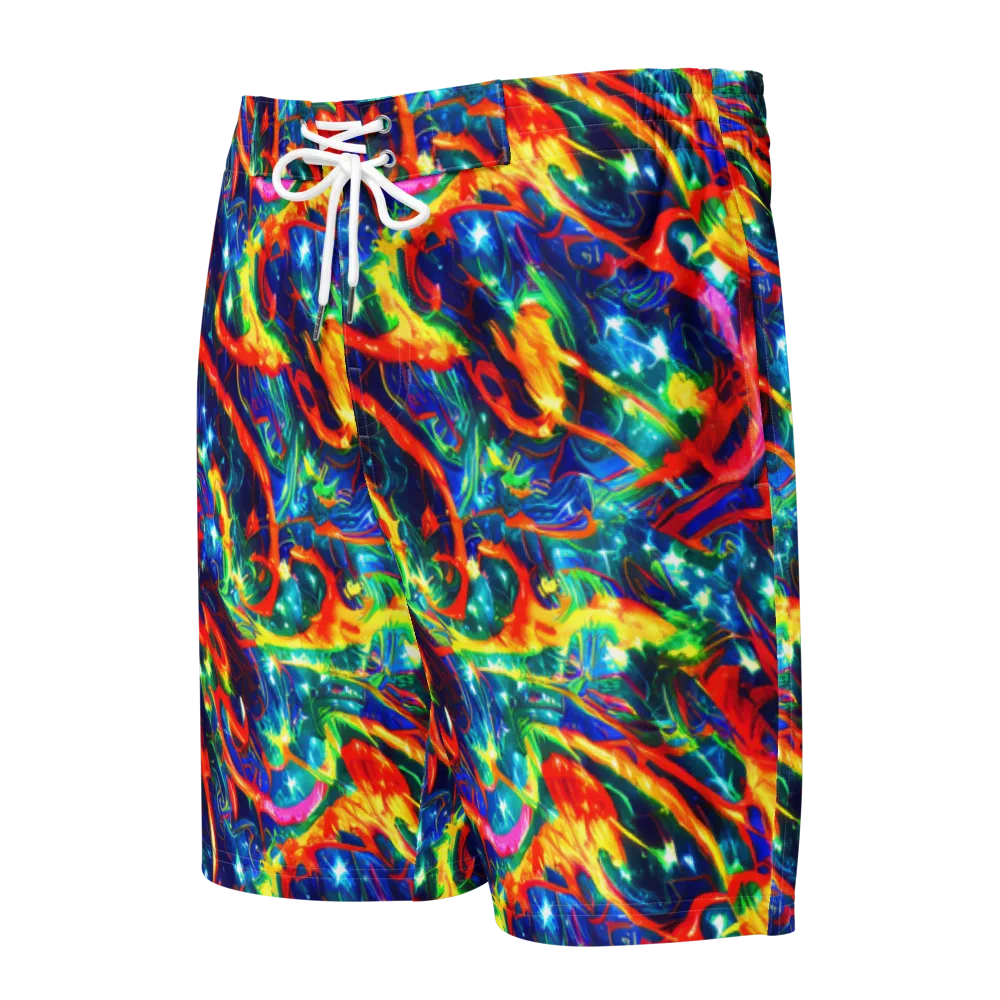 Firedance on Men's Board Shorts — Front