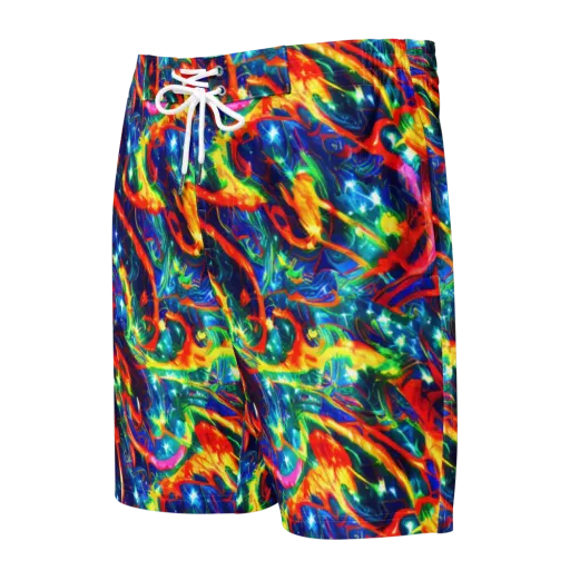 Firedance on a Men's Board Shorts