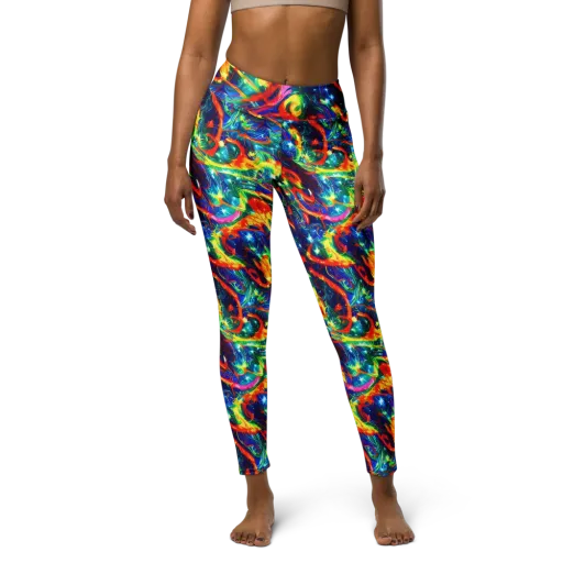 Firedance on a Yoga Leggings