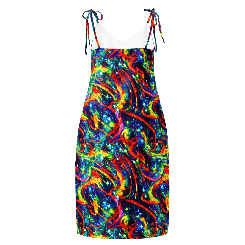 Firedance on Slip Dress — Back
