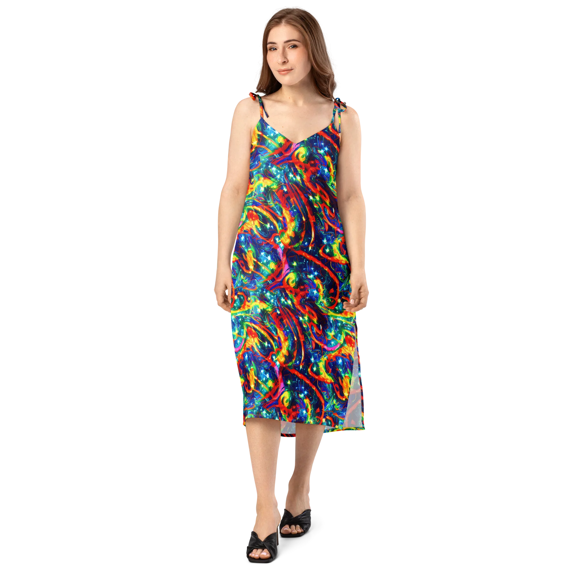 Firedance on Slip Dress — Front