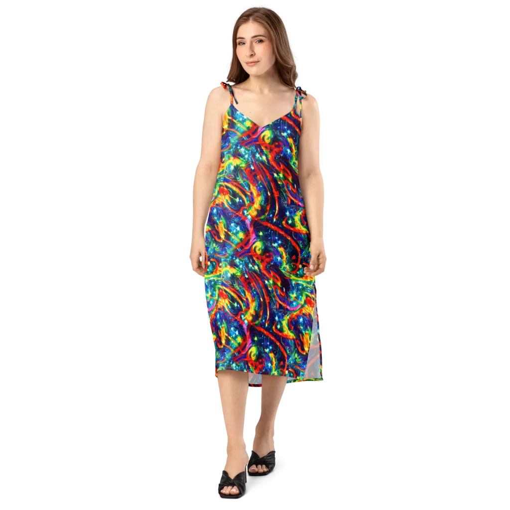 Firedance on Slip Dress — Front