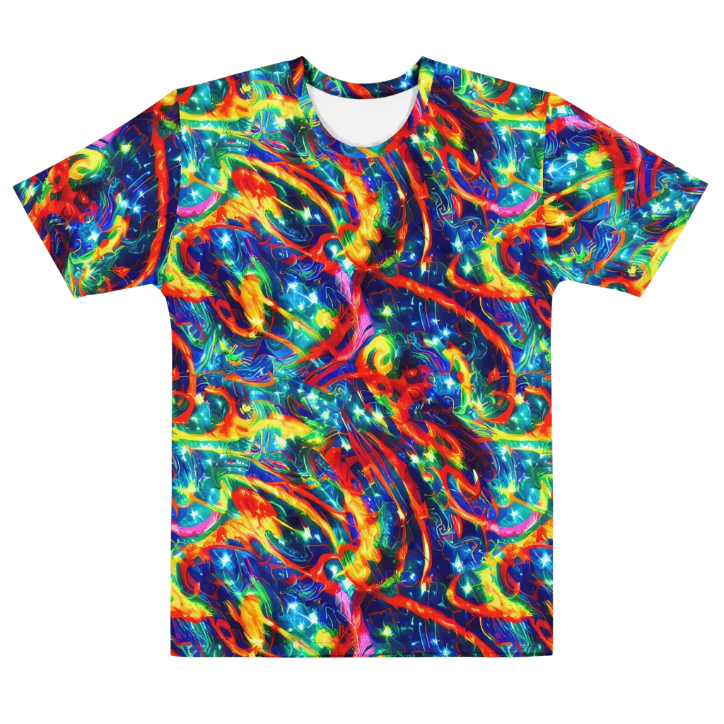 Firedance on Men's Cotton Crew Neck T-Shirt — Front