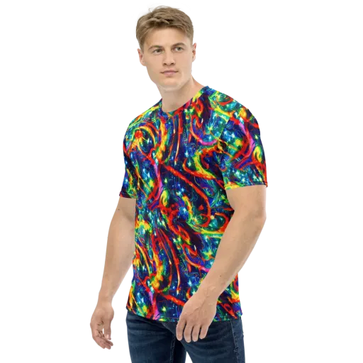 Firedance on a Men's Crew Neck T-Shirt