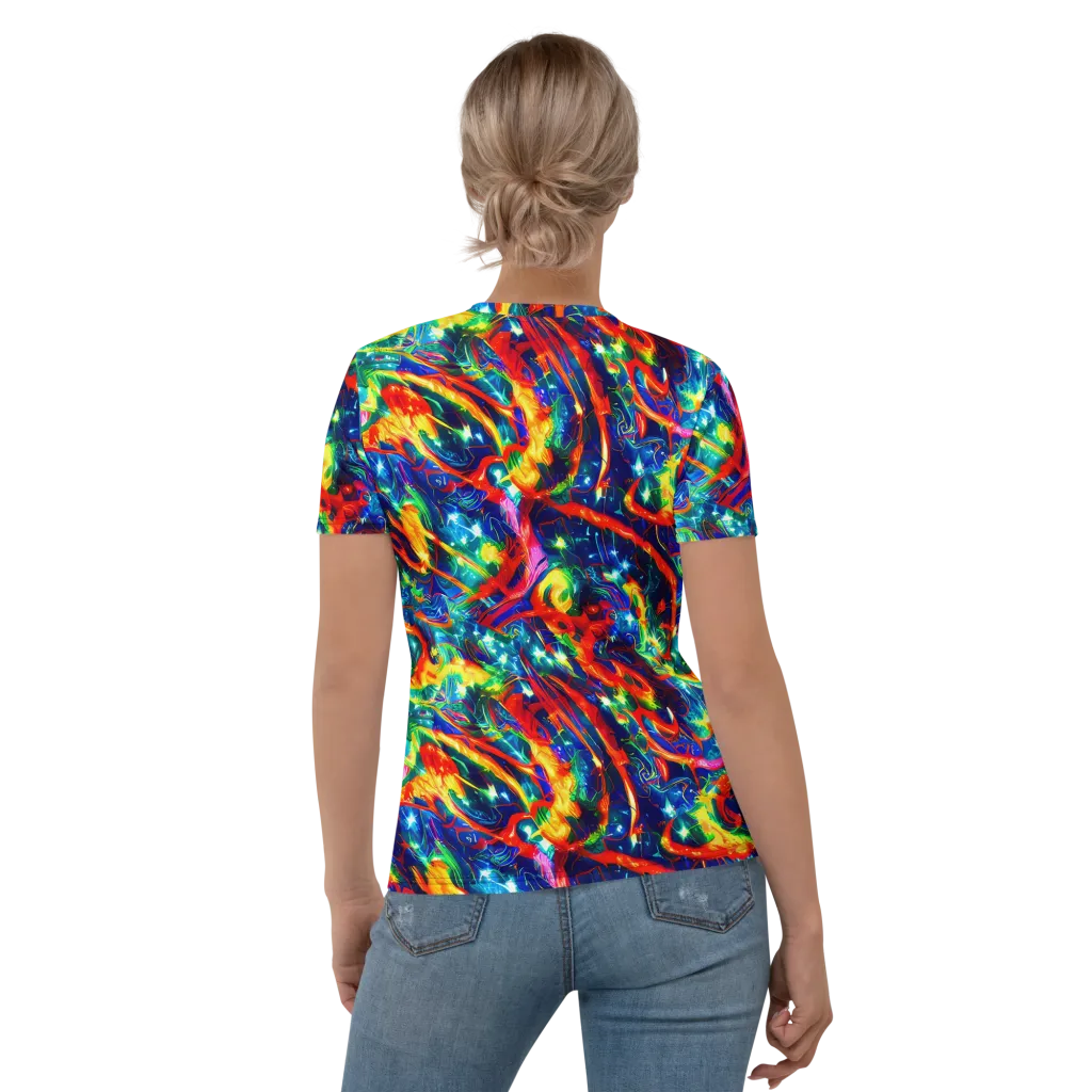 Firedance on Women's Crew Neck T-Shirt — Back