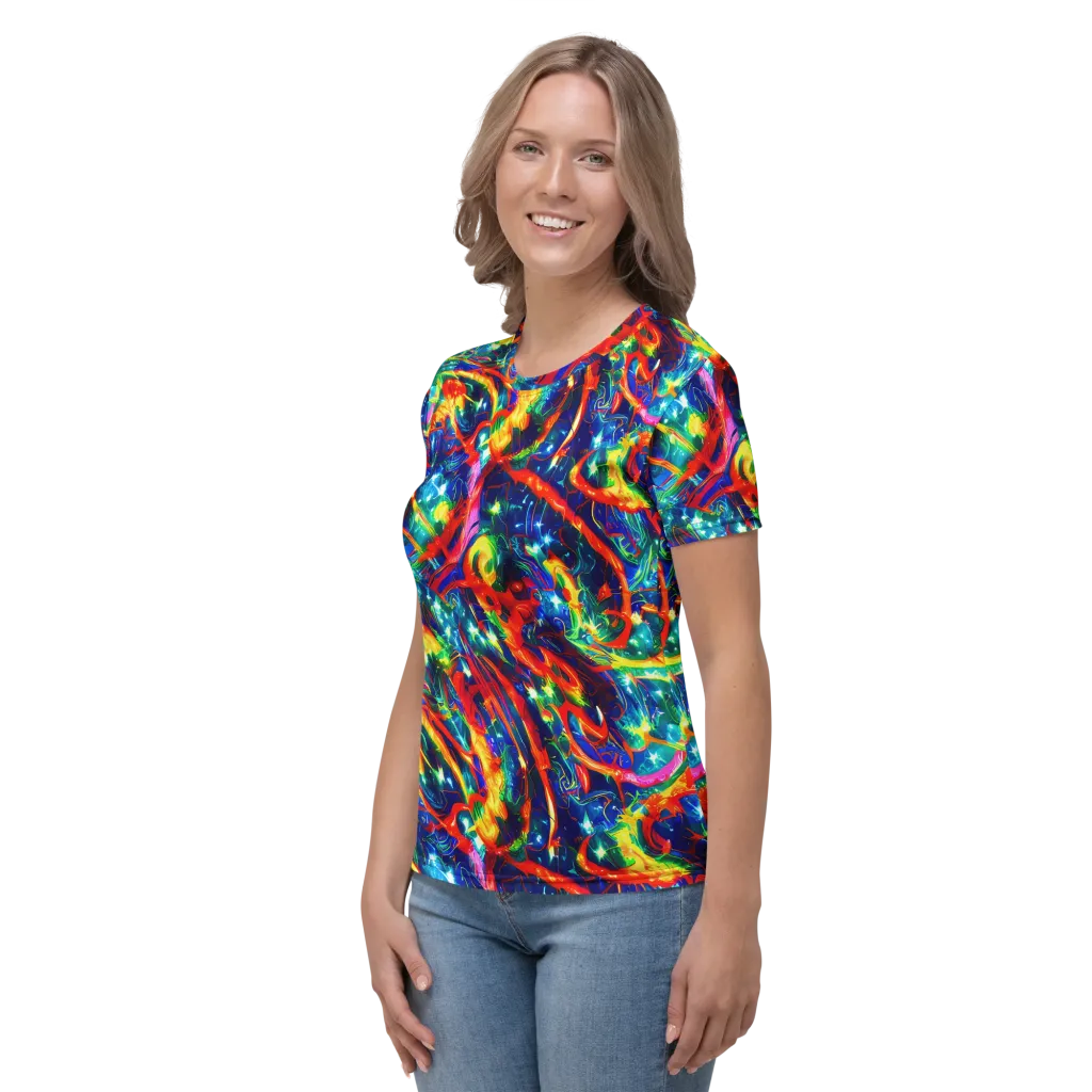 Firedance on Women's Crew Neck T-Shirt — Left
