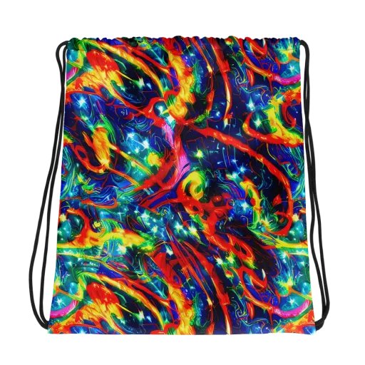 Firedance on a Drawstring Bag