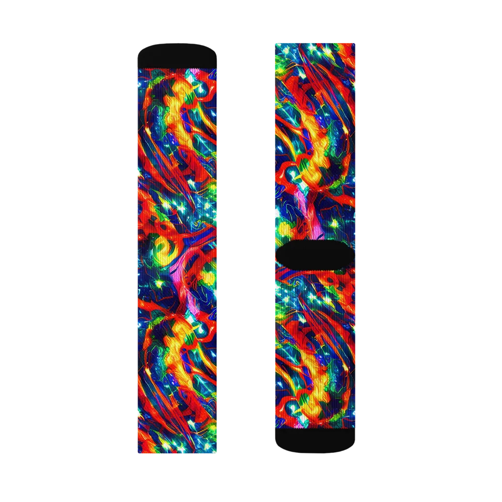 Firedance on Socks — Right Sock