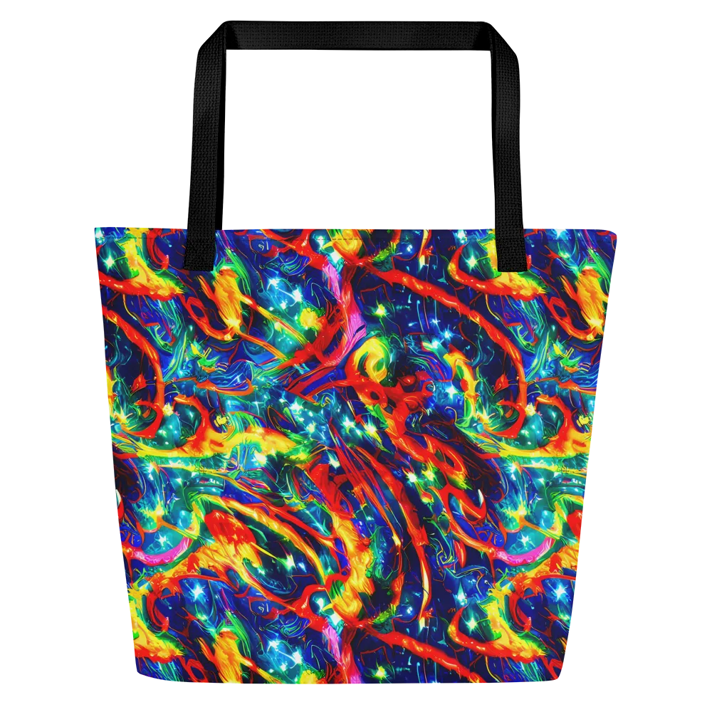 Firedance on Large Tote Bag W/ Pocket — Front