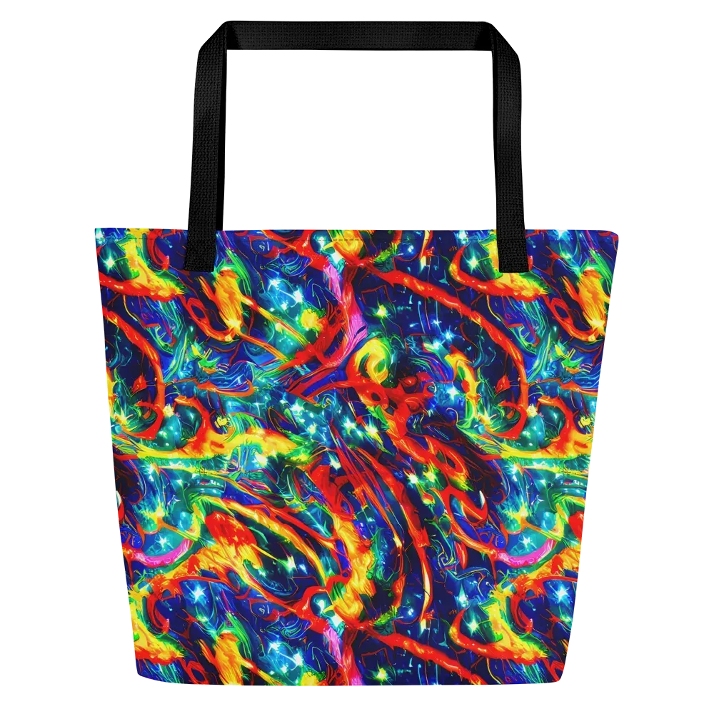 Firedance on Large Tote Bag W/ Pocket — Front