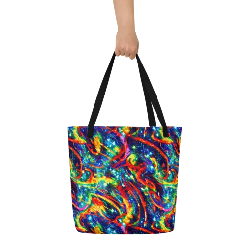 Firedance on a Large Tote Bag W/ Pocket