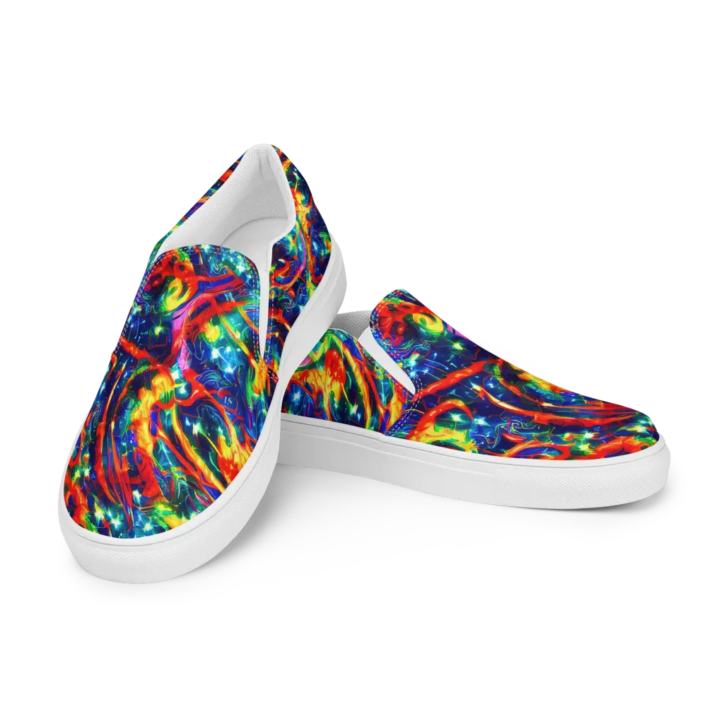 Firedance on Women's Slip-On Canvas Shoes — Left Front