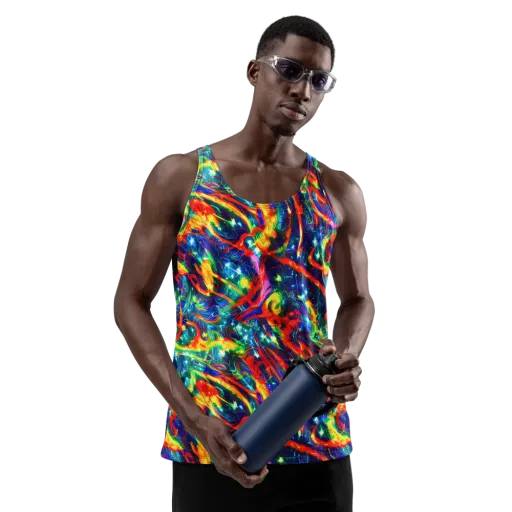 Firedance on a Men's Tank Top