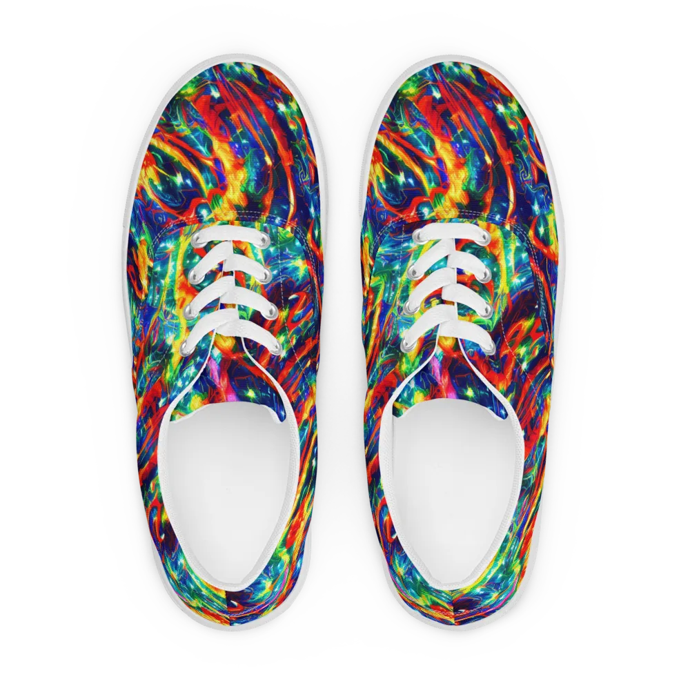 Firedance on Men's Lace-Up Canvas Shoes — Front