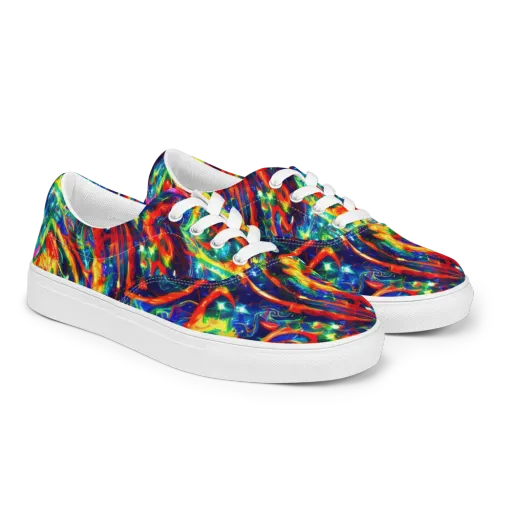 Firedance on a Men's Lace-Up Canvas Shoes
