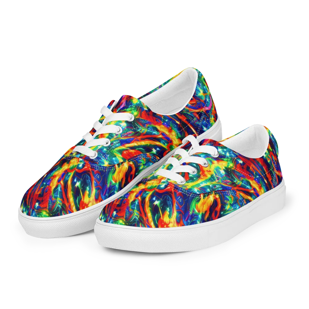 Firedance on Men's Lace-Up Canvas Shoes — Left Front