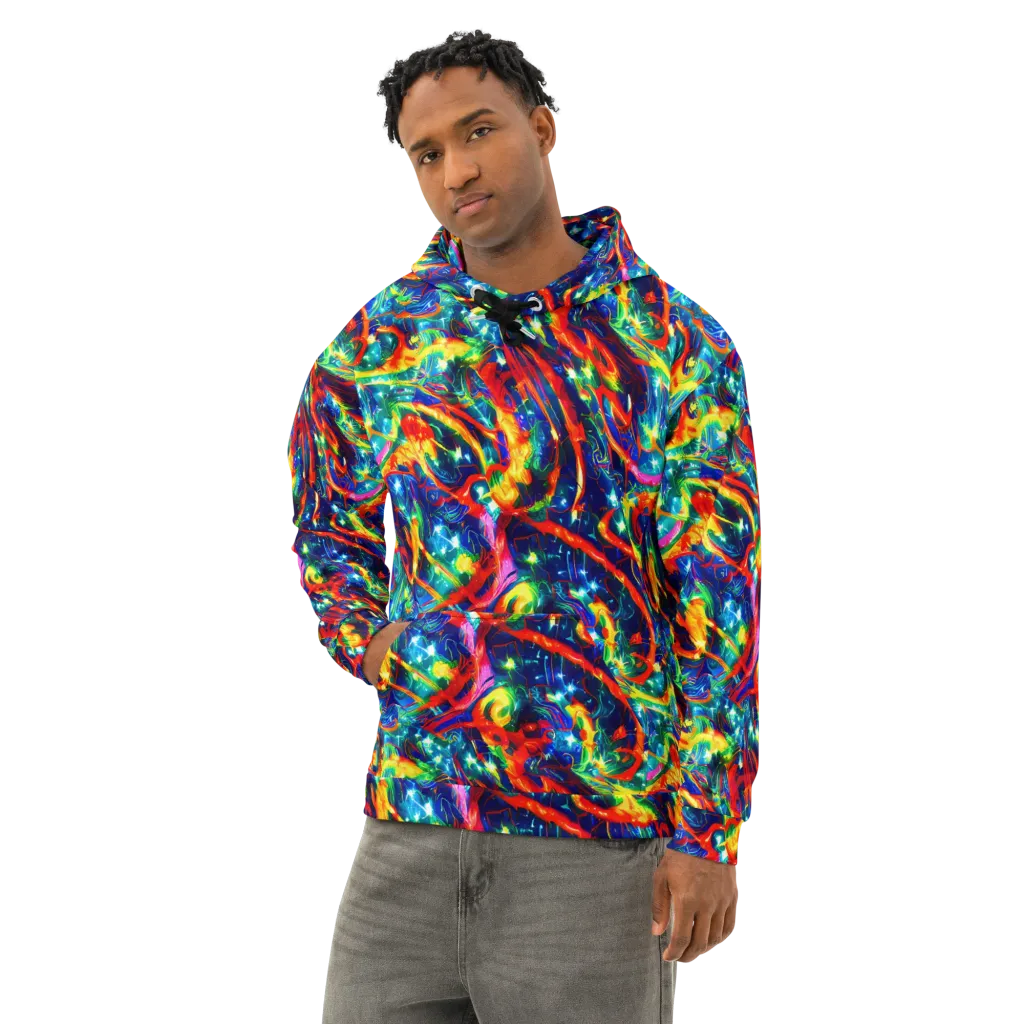 Firedance on Cotton Hoodie — Left Front