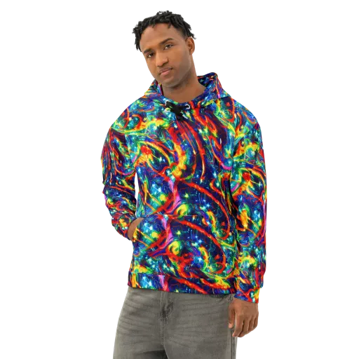 Firedance on a Cotton Hoodie