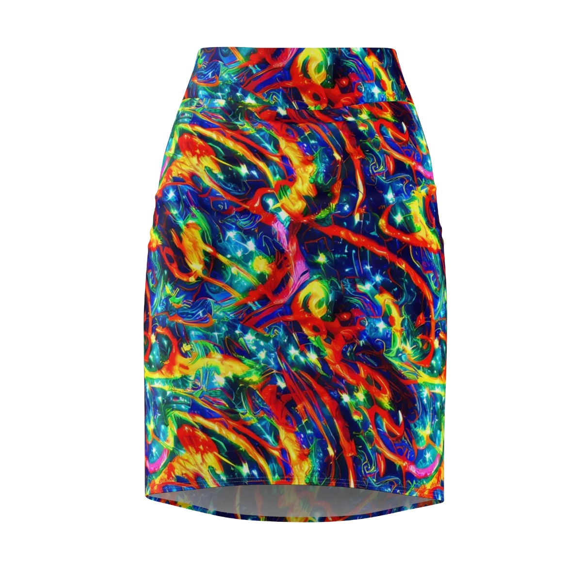 Firedance on Pencil Skirt — Front