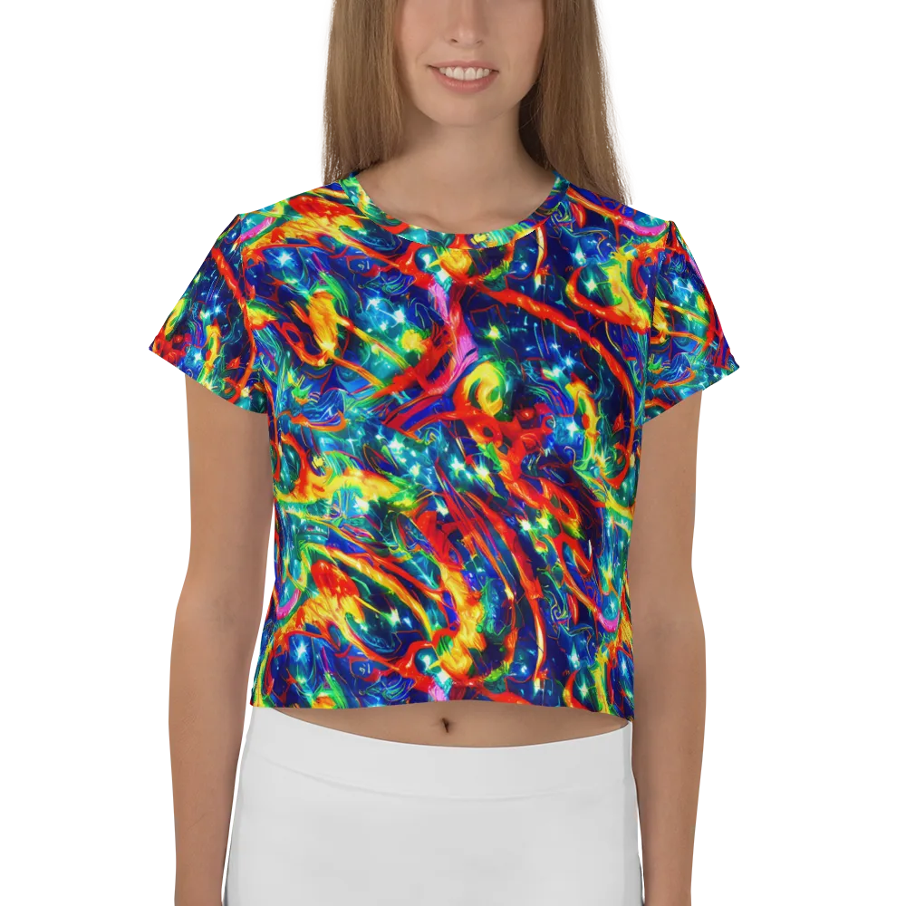 Firedance on Crop Tee — Front