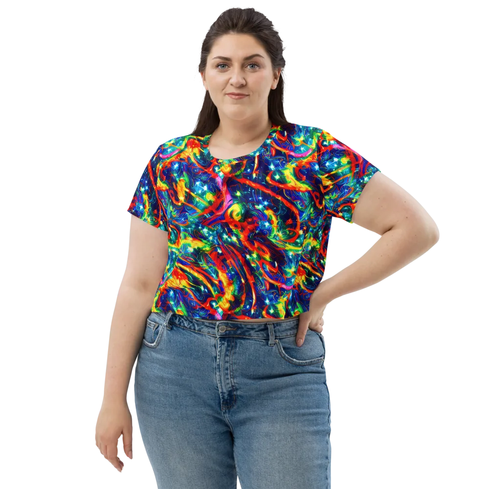 Firedance on Crop Tee — Front