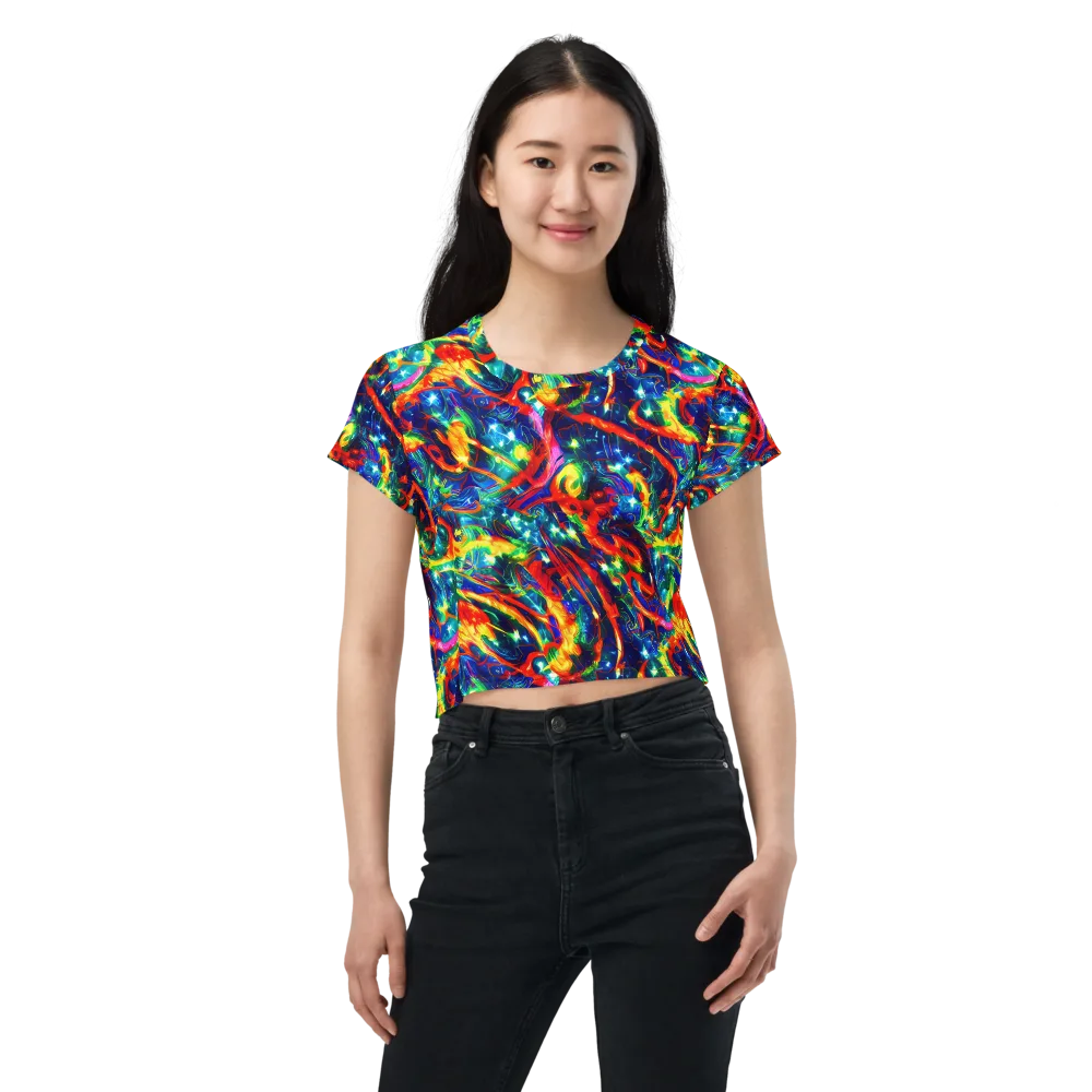Firedance on Crop Tee — Front
