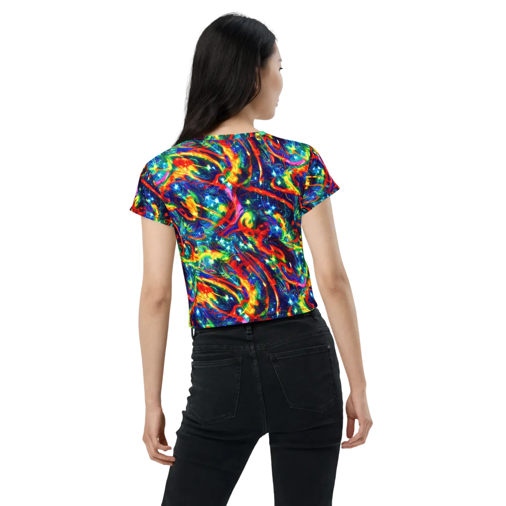 Firedance on Crop Tee — Back