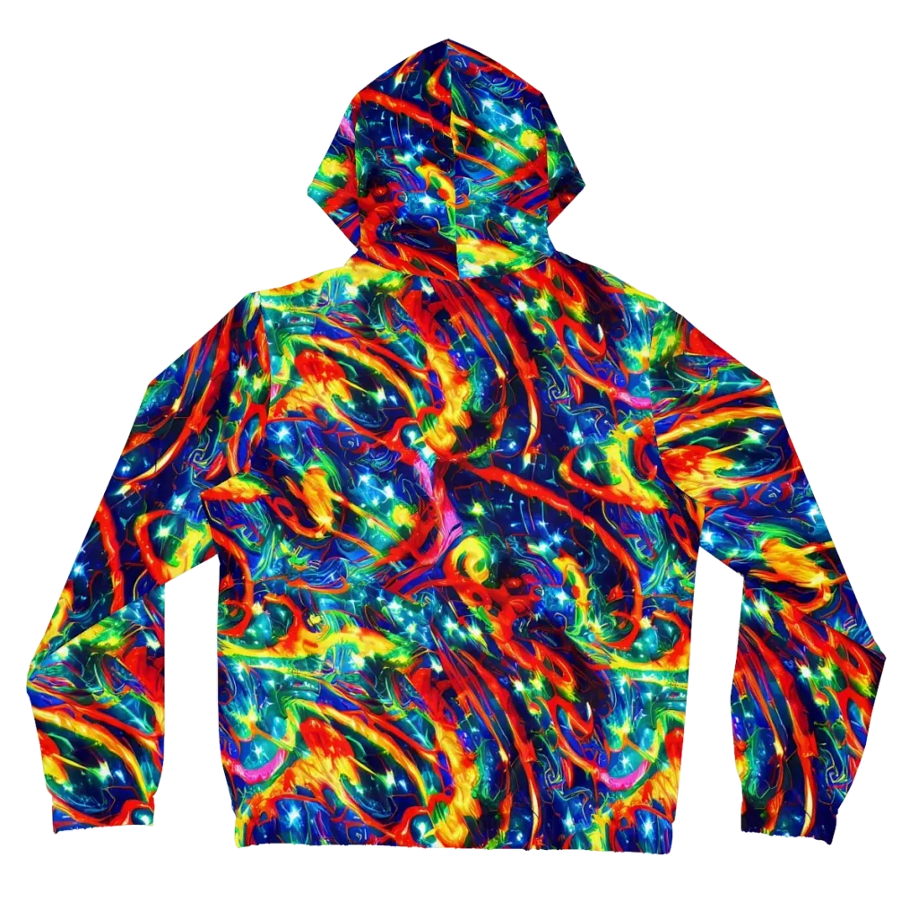 Firedance on Women's Full-Zip Hoodie — Back
