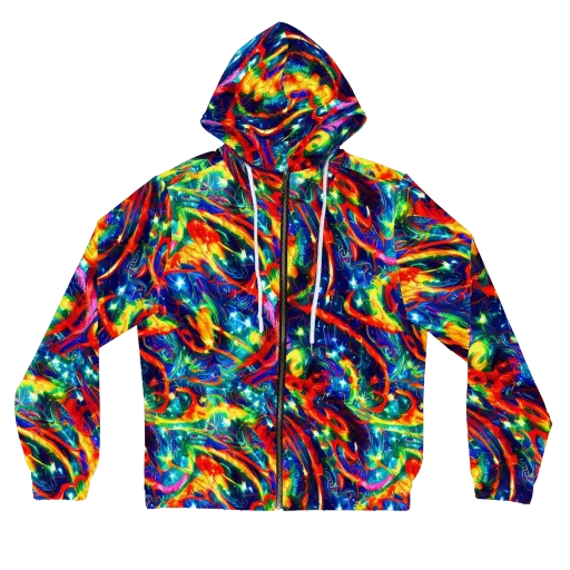 Firedance on a Women's Full-Zip Hoodie