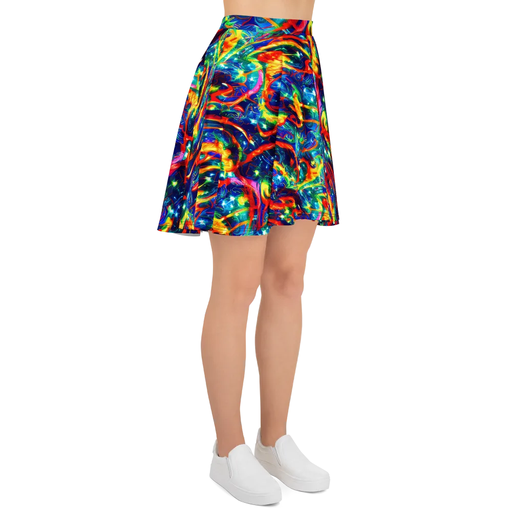 Firedance on Skater Skirt — Right