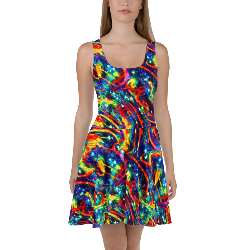 Firedance on Skater Dress — Front