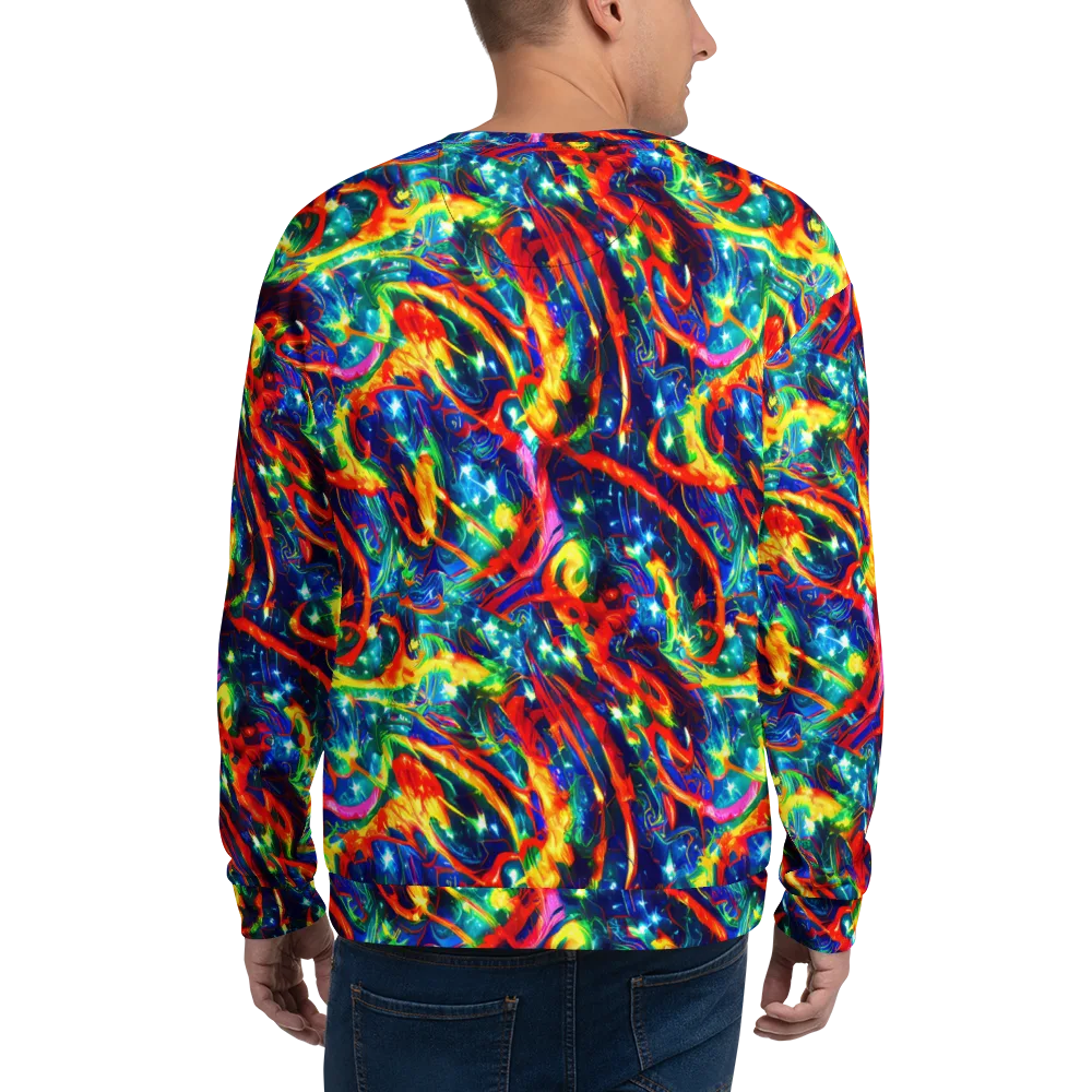 Firedance on Sweatshirt — Back