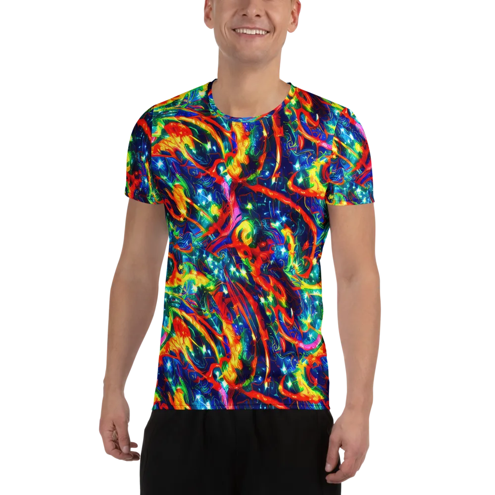 Firedance on Men's Athletic T-Shirt — Front