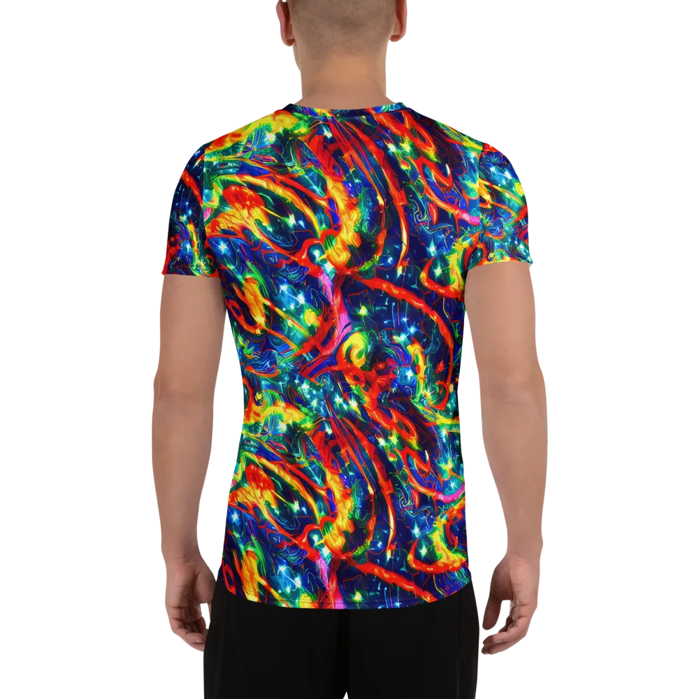 Firedance on Men's Athletic T-Shirt — Back