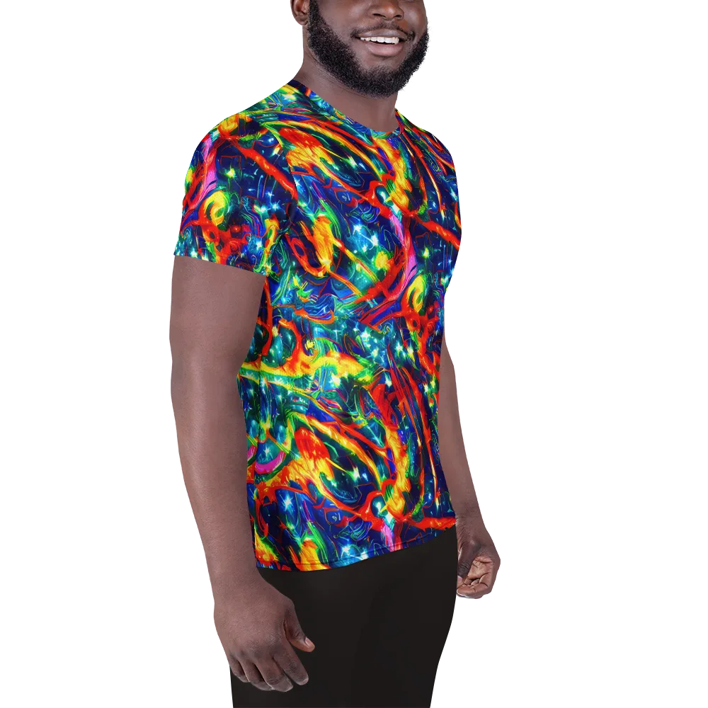 Firedance on Men's Athletic T-Shirt — Right