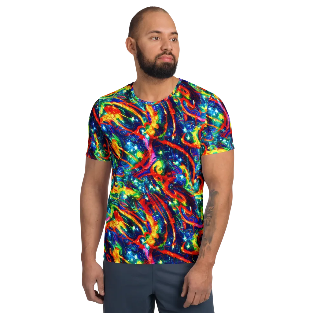 Firedance on Men's Athletic T-Shirt — Front
