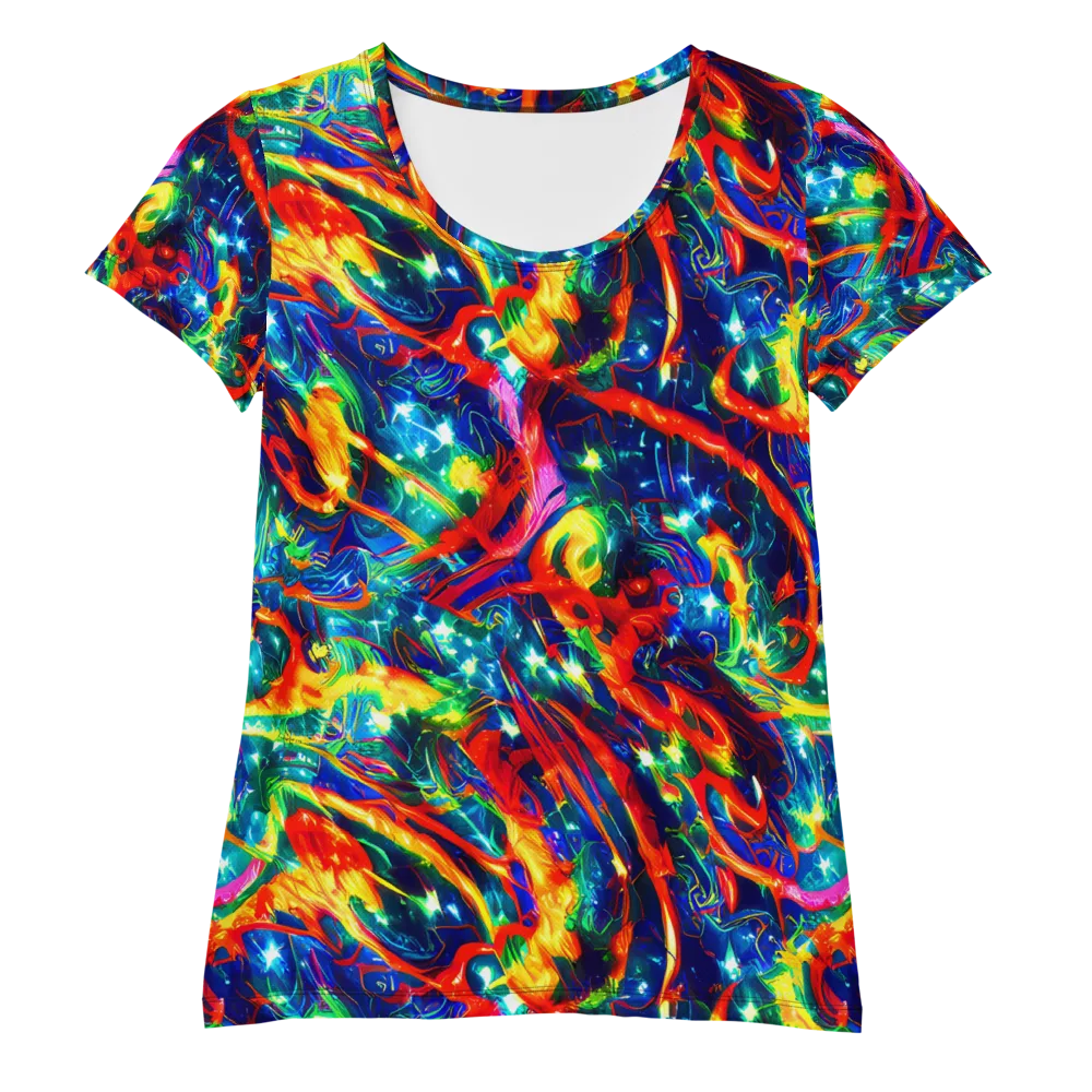 Firedance on Women's Athletic T-Shirt — Front