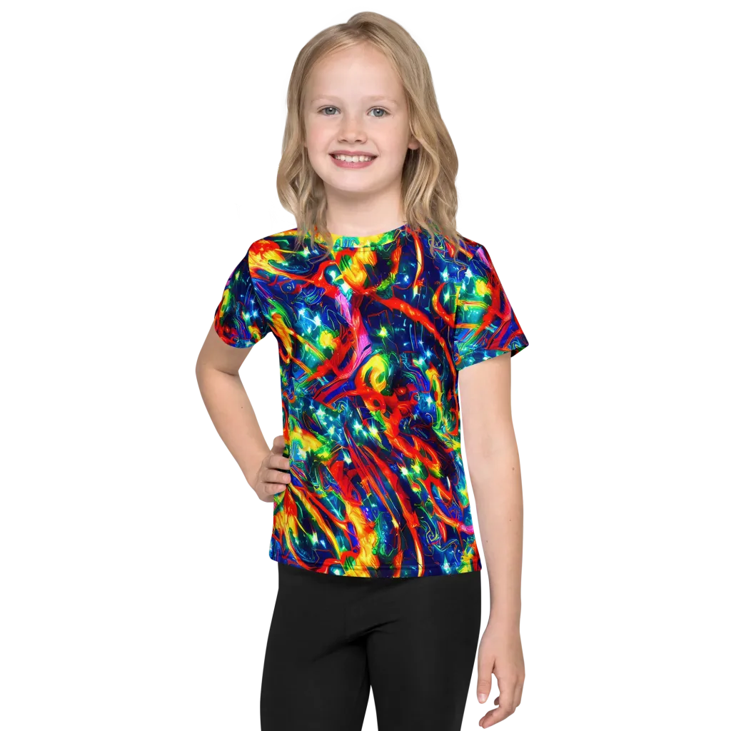 Firedance on Kids Crew Neck T-Shirt — Front