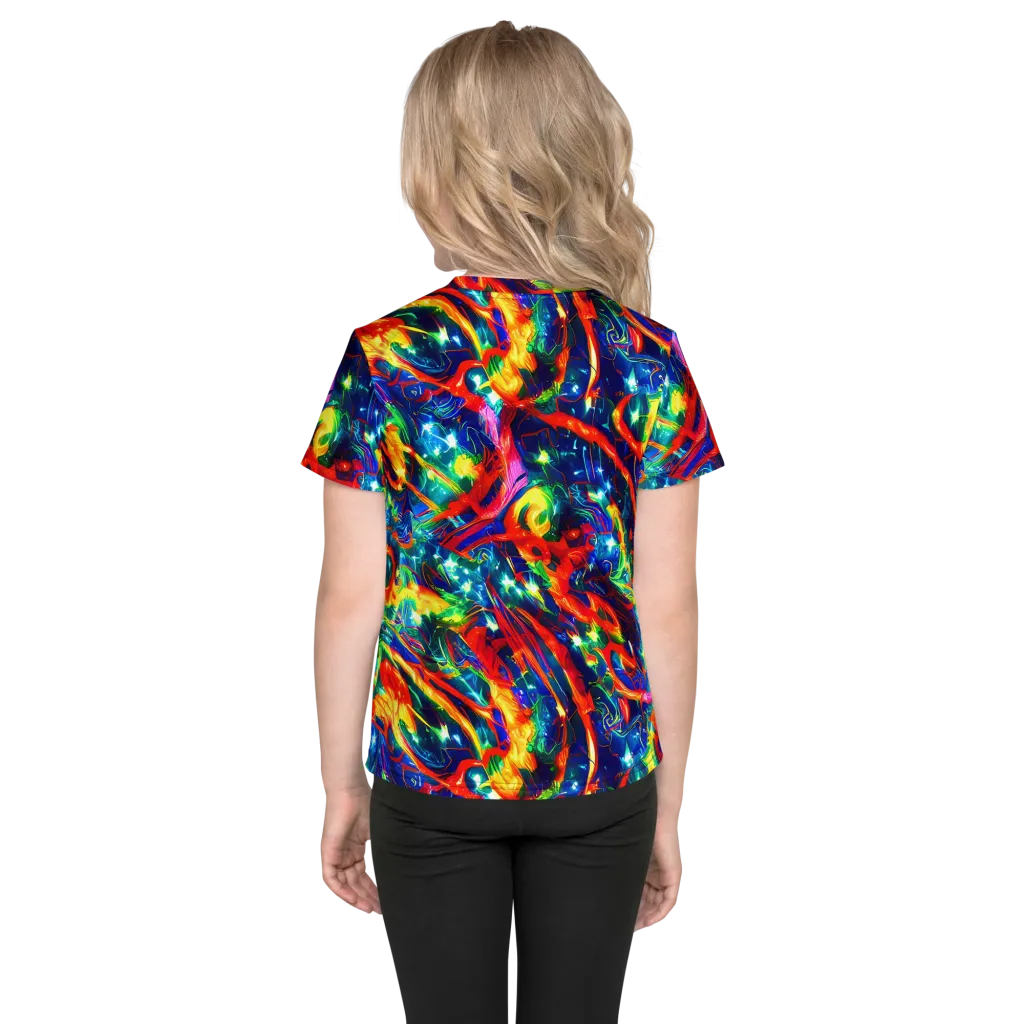 Firedance on Kids Crew Neck T-Shirt — Back