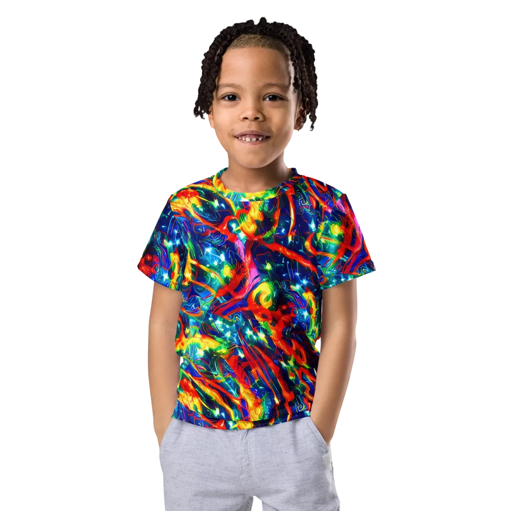 Firedance on Kids Crew Neck T-Shirt — Front