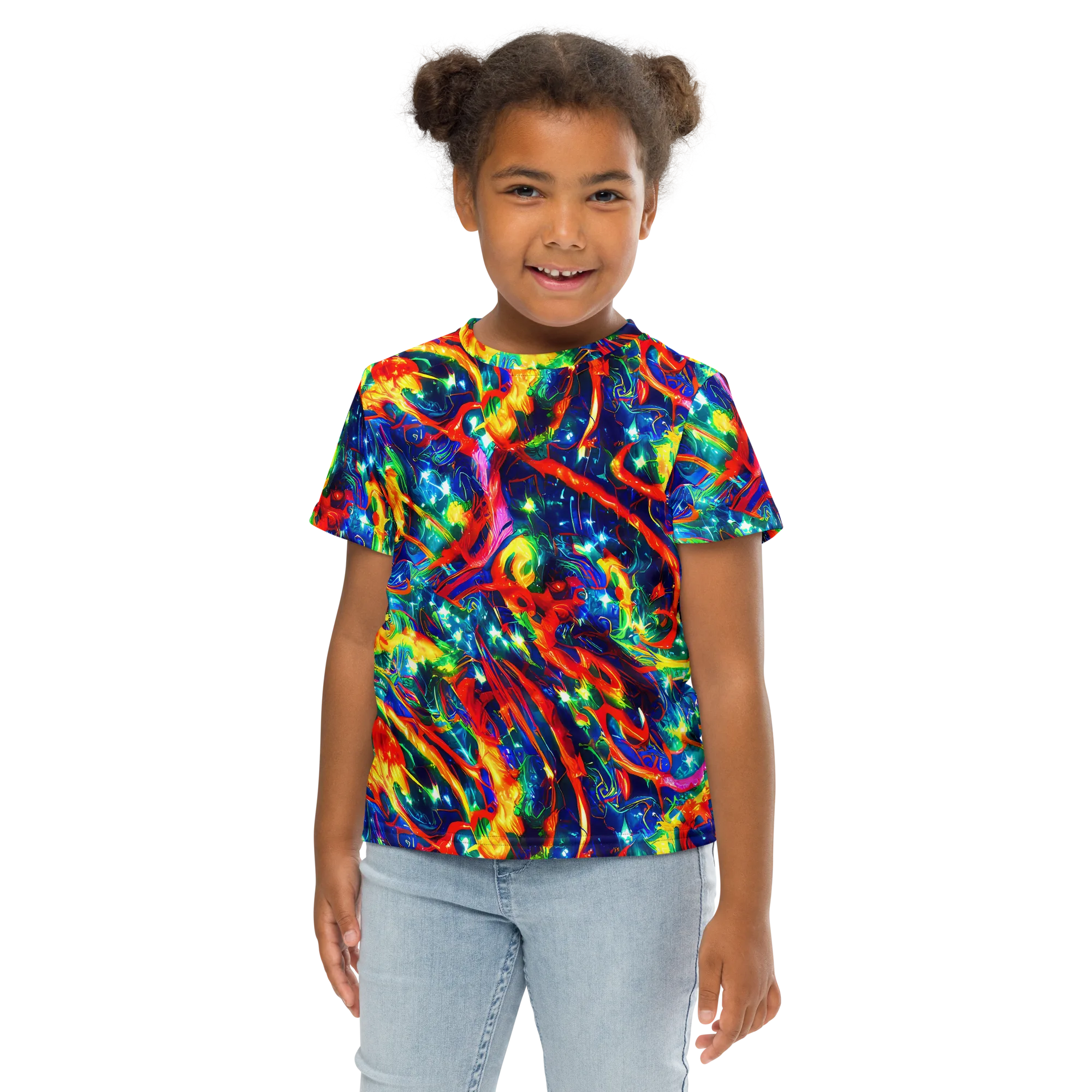 Firedance on Kids Crew Neck T-Shirt — Front